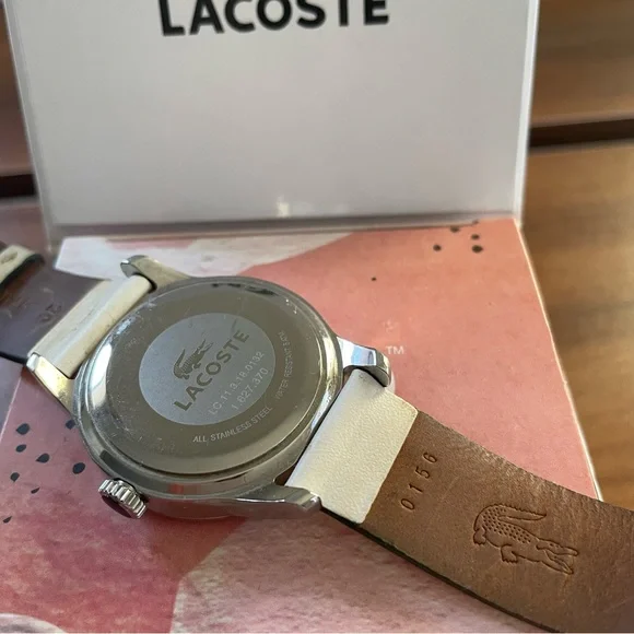 HOST PICK⭐️Authentic Lacoste leather band watch 🤍 - Picture 3 of 6
